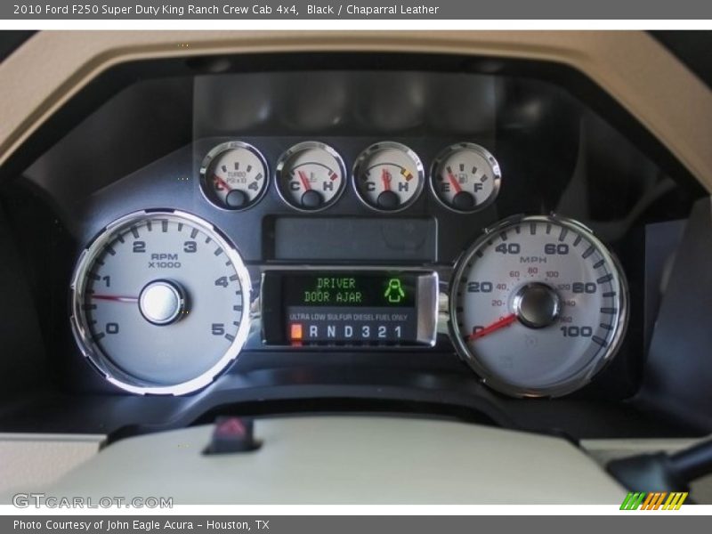 Black / Chaparral Leather 2010 Ford F250 Super Duty King Ranch Crew Cab 4x4