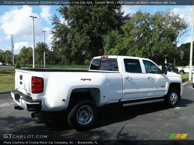 Summit White / High Country Jet Black/­Medium Ash Gray 2019 Chevrolet Silverado 3500HD High Country Crew Cab 4x4