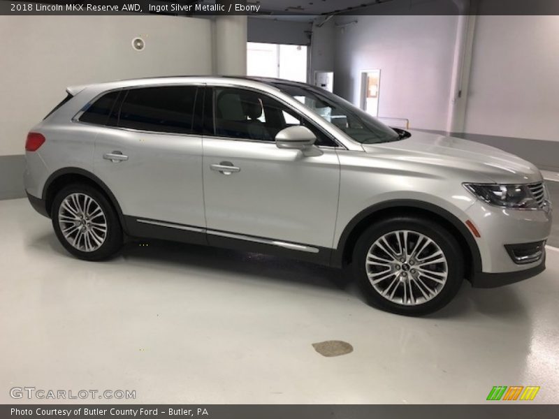 Ingot Silver Metallic / Ebony 2018 Lincoln MKX Reserve AWD