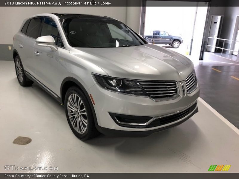 Ingot Silver Metallic / Ebony 2018 Lincoln MKX Reserve AWD