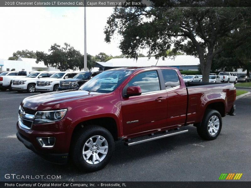 Cajun Red Tintcoat / Jet Black 2018 Chevrolet Colorado LT Extended Cab