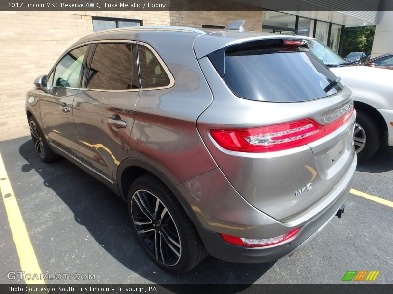 Luxe Metallic / Ebony 2017 Lincoln MKC Reserve AWD