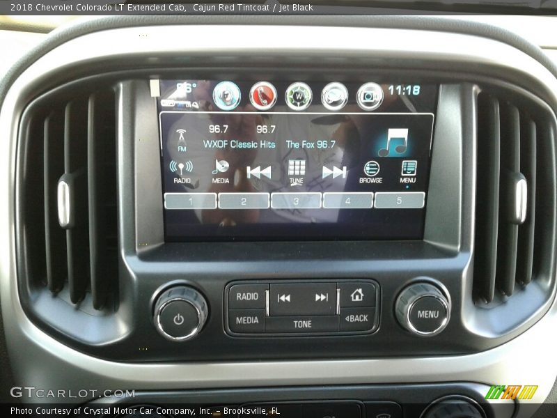 Cajun Red Tintcoat / Jet Black 2018 Chevrolet Colorado LT Extended Cab