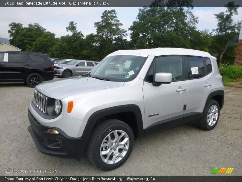 Glacier Metallic / Black 2018 Jeep Renegade Latitude 4x4