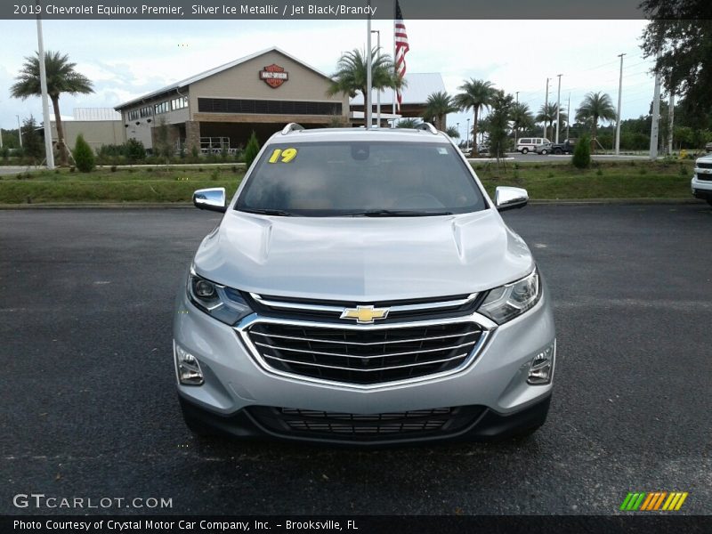 Silver Ice Metallic / Jet Black/Brandy 2019 Chevrolet Equinox Premier