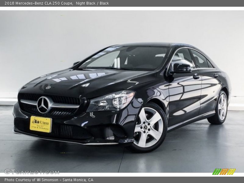 Night Black / Black 2018 Mercedes-Benz CLA 250 Coupe