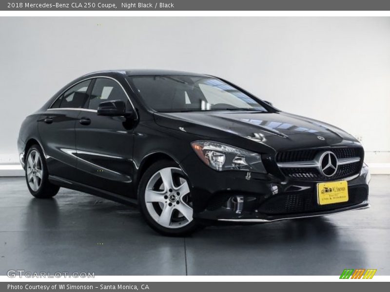 Night Black / Black 2018 Mercedes-Benz CLA 250 Coupe