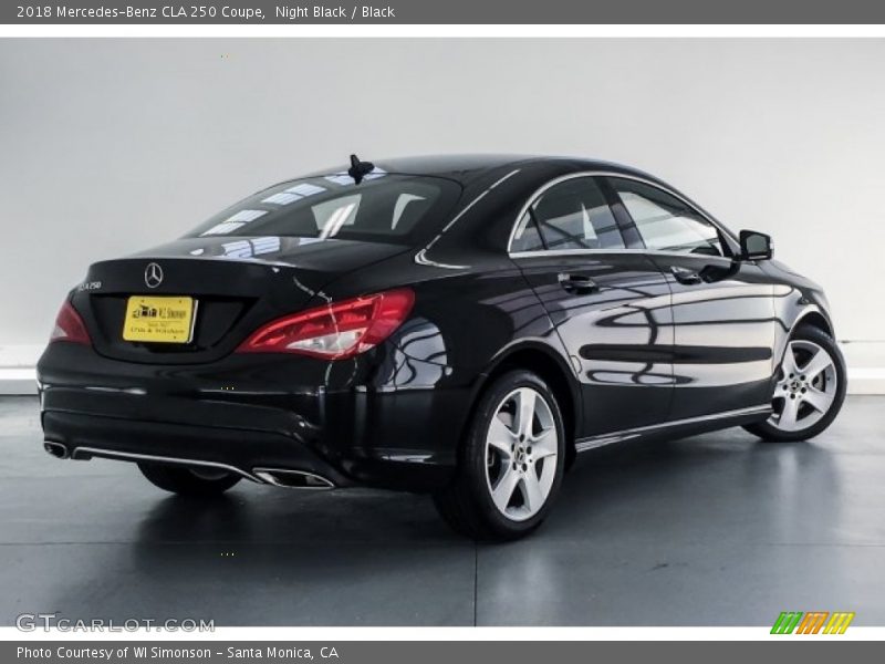 Night Black / Black 2018 Mercedes-Benz CLA 250 Coupe