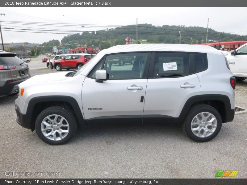 Glacier Metallic / Black 2018 Jeep Renegade Latitude 4x4