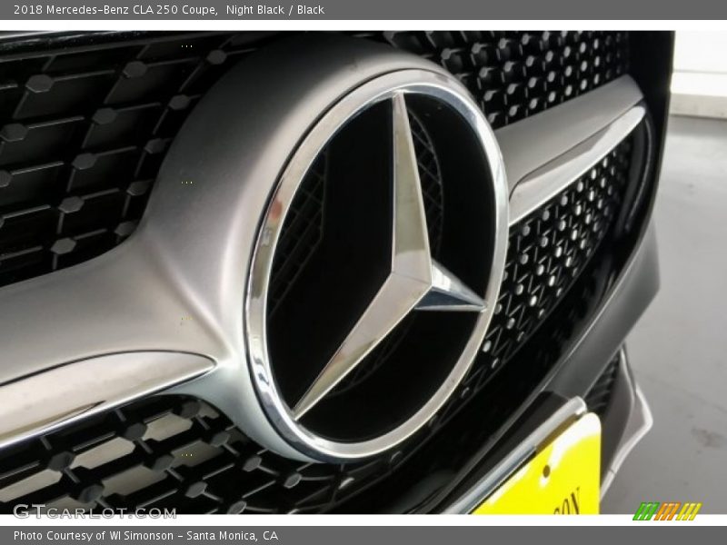 Night Black / Black 2018 Mercedes-Benz CLA 250 Coupe