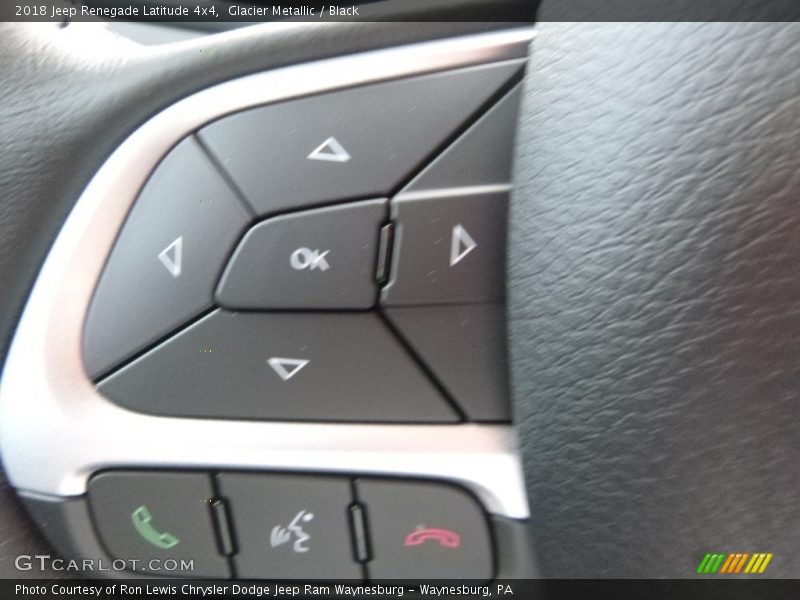 Glacier Metallic / Black 2018 Jeep Renegade Latitude 4x4