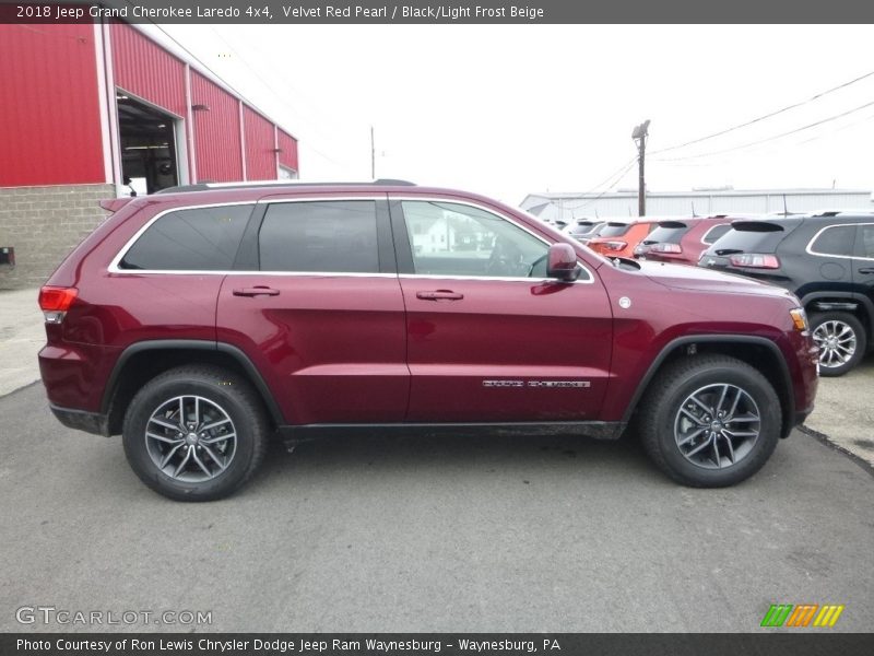 Velvet Red Pearl / Black/Light Frost Beige 2018 Jeep Grand Cherokee Laredo 4x4