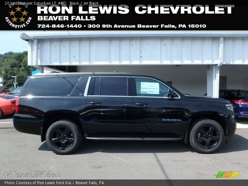 Black / Jet Black 2019 Chevrolet Suburban LT 4WD