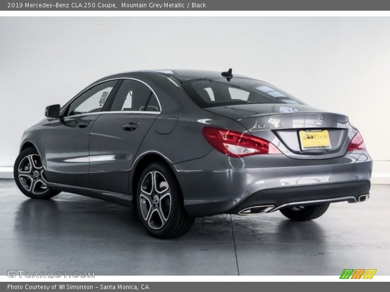 Mountain Grey Metallic / Black 2019 Mercedes-Benz CLA 250 Coupe