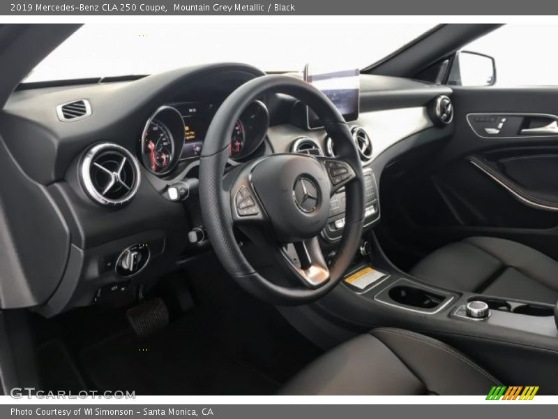 Mountain Grey Metallic / Black 2019 Mercedes-Benz CLA 250 Coupe