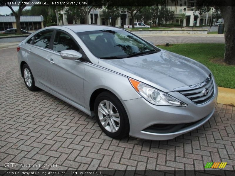 Radiant Silver / Gray 2014 Hyundai Sonata GLS