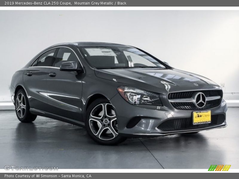 Mountain Grey Metallic / Black 2019 Mercedes-Benz CLA 250 Coupe