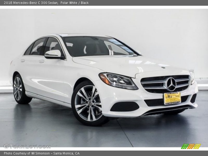 Polar White / Black 2018 Mercedes-Benz C 300 Sedan