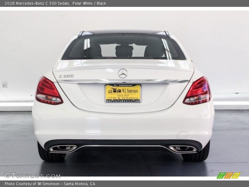 Polar White / Black 2018 Mercedes-Benz C 300 Sedan