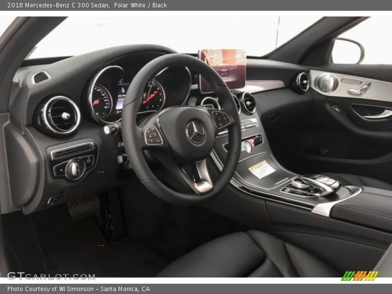 Polar White / Black 2018 Mercedes-Benz C 300 Sedan