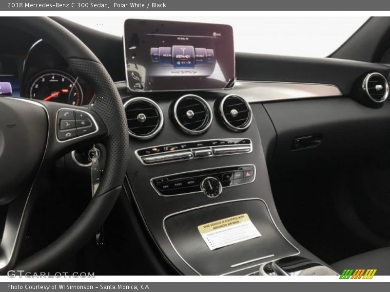 Polar White / Black 2018 Mercedes-Benz C 300 Sedan