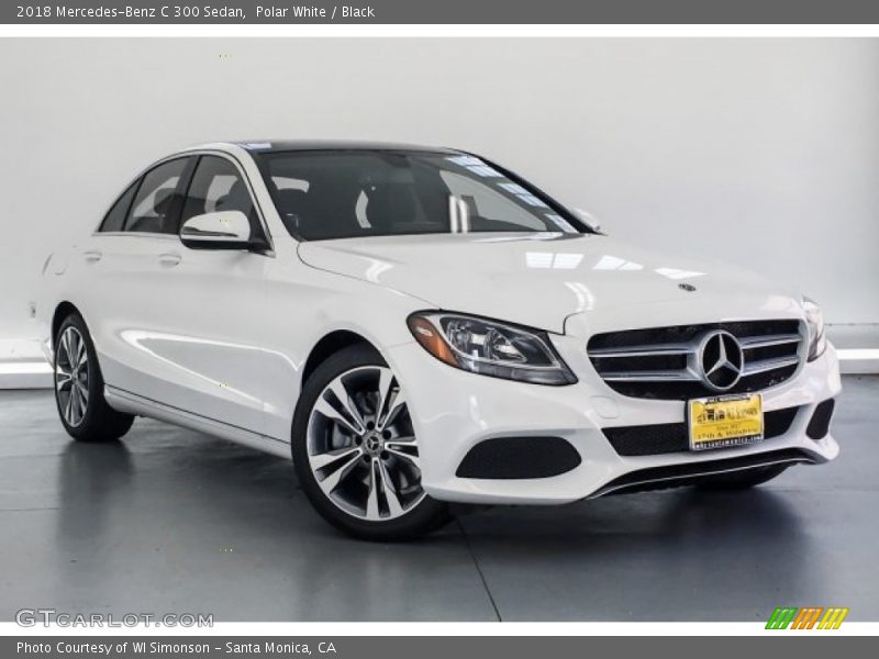 Polar White / Black 2018 Mercedes-Benz C 300 Sedan