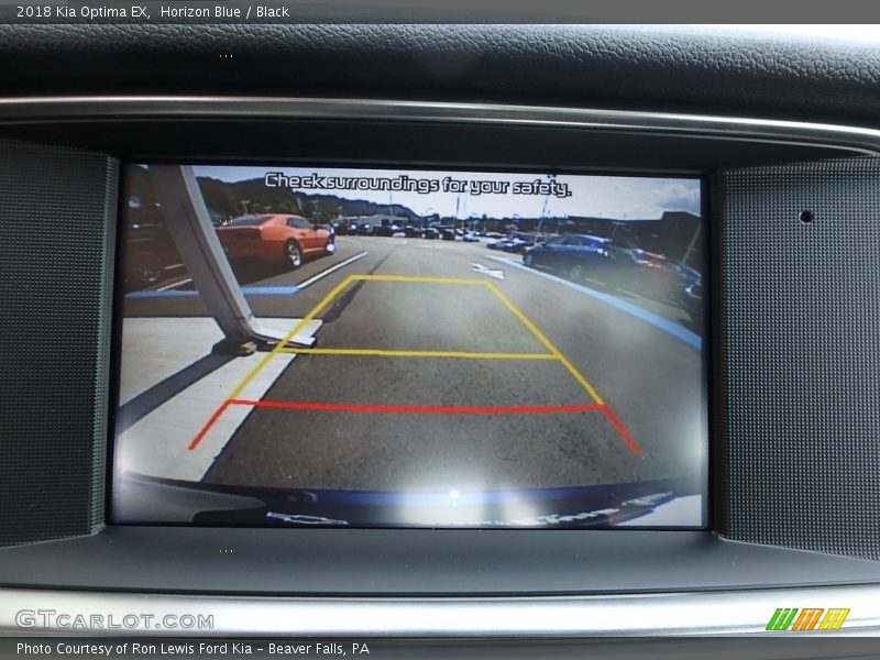 Horizon Blue / Black 2018 Kia Optima EX