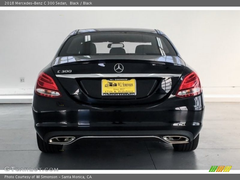 Black / Black 2018 Mercedes-Benz C 300 Sedan