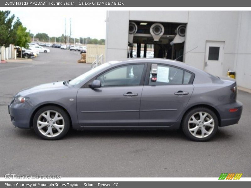 Galaxy Gray Mica / Black 2008 Mazda MAZDA3 i Touring Sedan