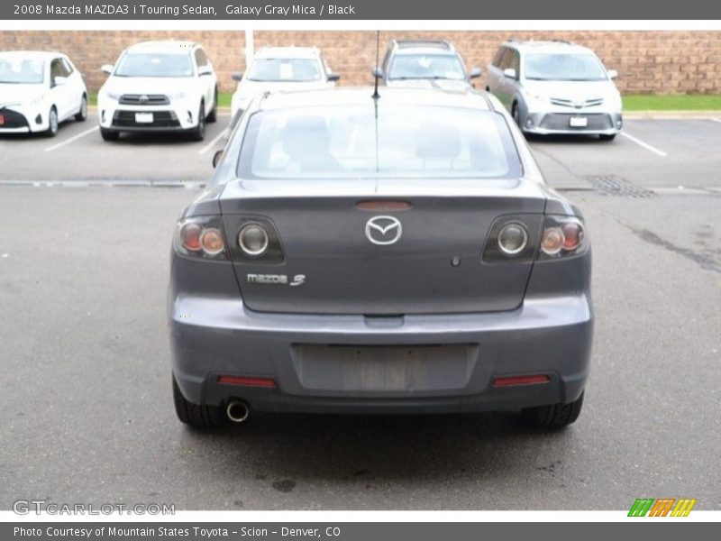 Galaxy Gray Mica / Black 2008 Mazda MAZDA3 i Touring Sedan