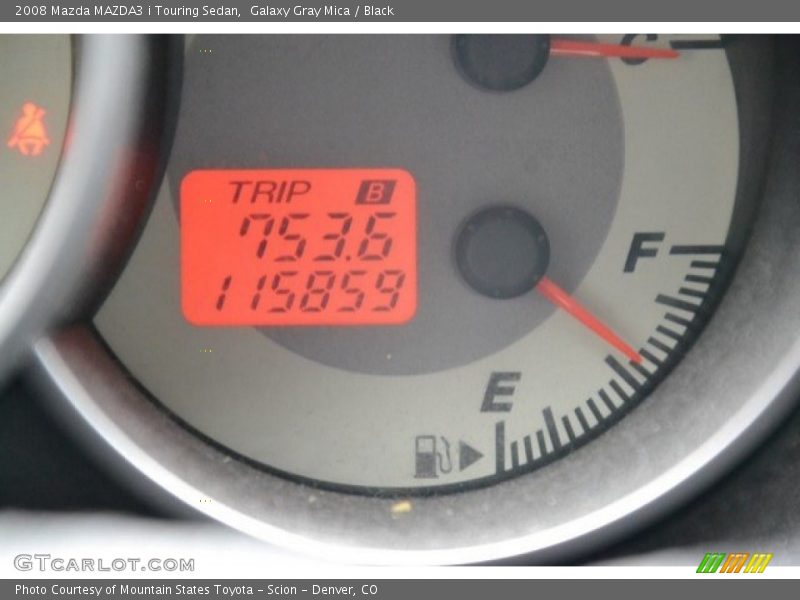 Galaxy Gray Mica / Black 2008 Mazda MAZDA3 i Touring Sedan