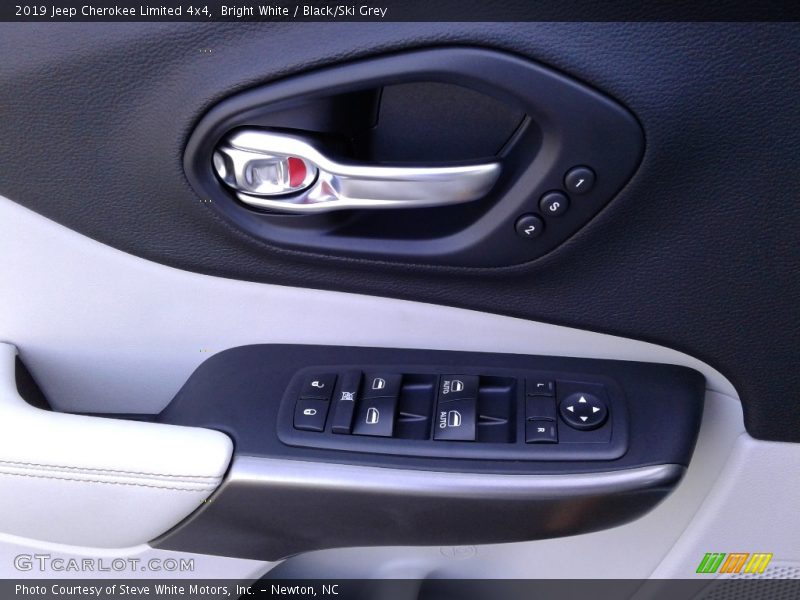 Bright White / Black/Ski Grey 2019 Jeep Cherokee Limited 4x4