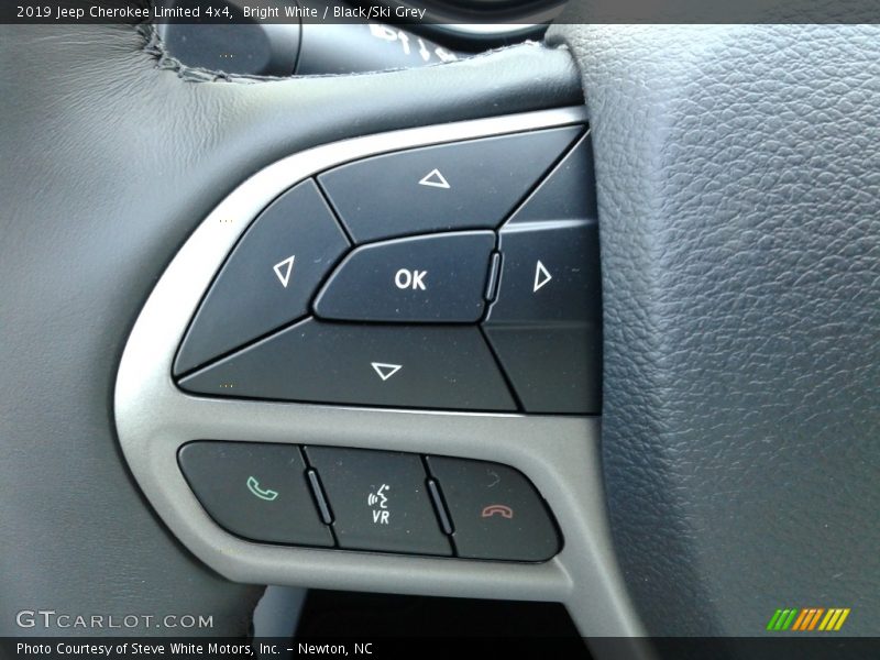 Bright White / Black/Ski Grey 2019 Jeep Cherokee Limited 4x4