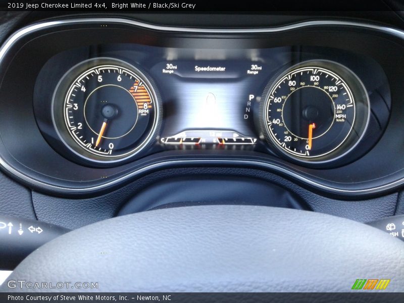 Bright White / Black/Ski Grey 2019 Jeep Cherokee Limited 4x4