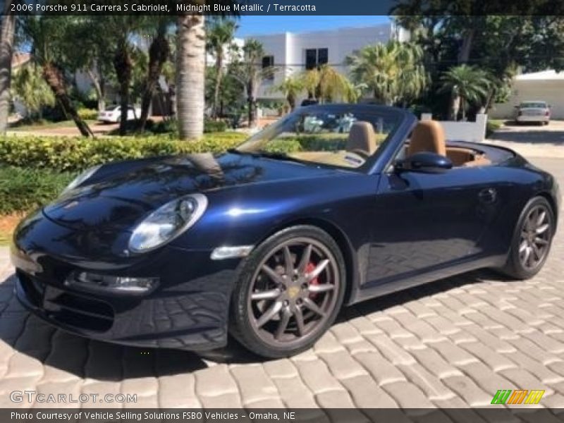 Midnight Blue Metallic / Terracotta 2006 Porsche 911 Carrera S Cabriolet