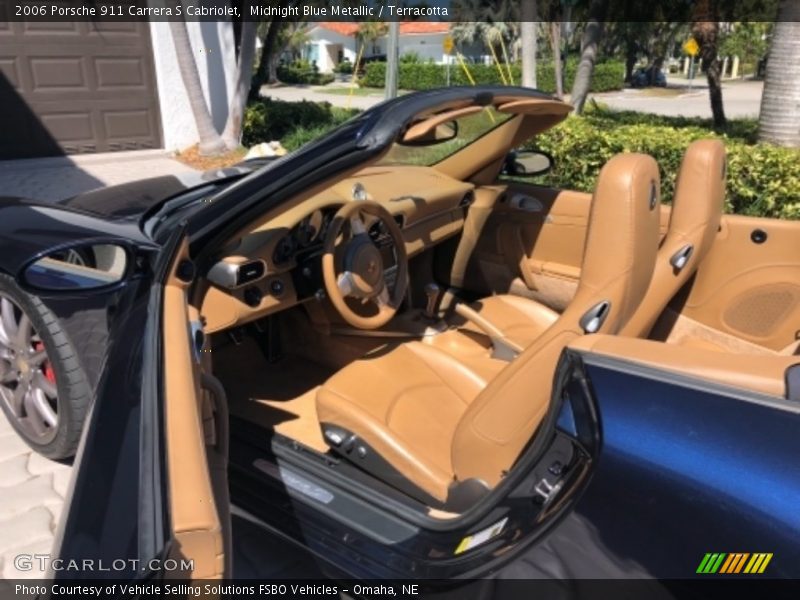 Midnight Blue Metallic / Terracotta 2006 Porsche 911 Carrera S Cabriolet