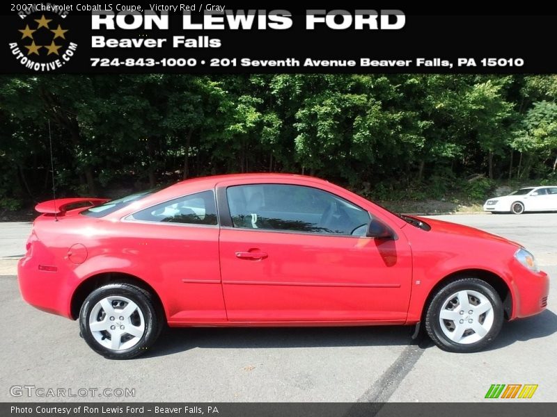 Victory Red / Gray 2007 Chevrolet Cobalt LS Coupe