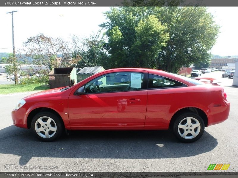 Victory Red / Gray 2007 Chevrolet Cobalt LS Coupe