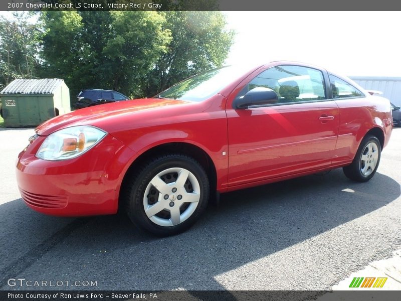 Victory Red / Gray 2007 Chevrolet Cobalt LS Coupe