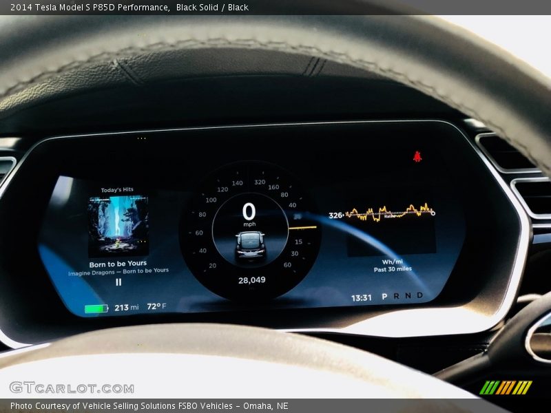  2014 Model S P85D Performance P85D Performance Gauges