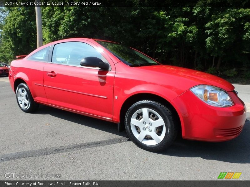 Victory Red / Gray 2007 Chevrolet Cobalt LS Coupe