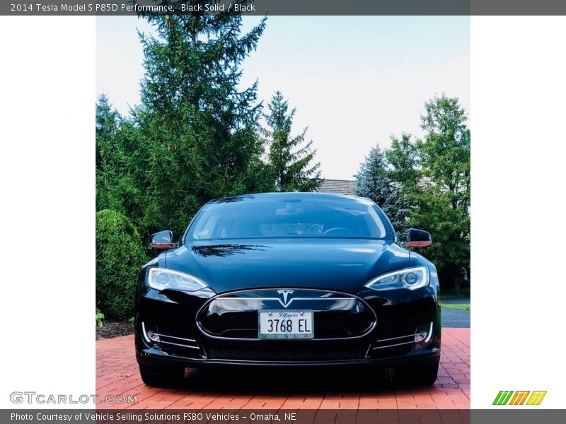 Black Solid / Black 2014 Tesla Model S P85D Performance