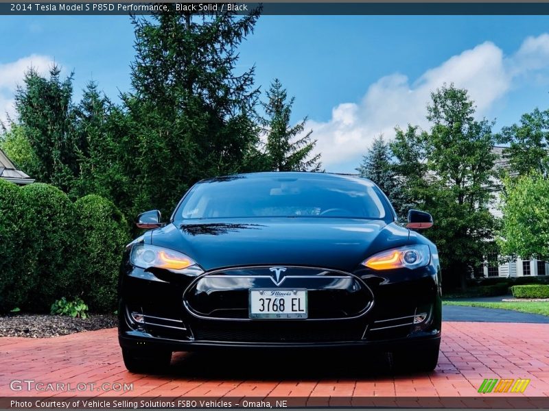 Black Solid / Black 2014 Tesla Model S P85D Performance