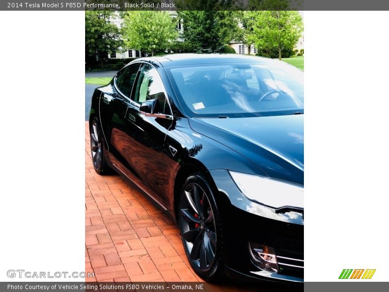Black Solid / Black 2014 Tesla Model S P85D Performance