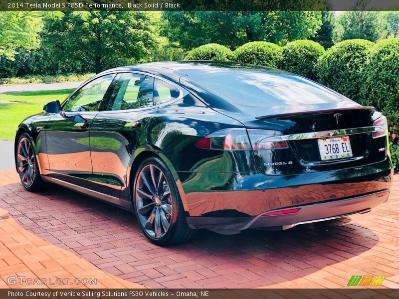 Black Solid / Black 2014 Tesla Model S P85D Performance