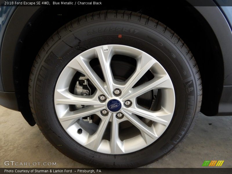 Blue Metallic / Charcoal Black 2018 Ford Escape SE 4WD