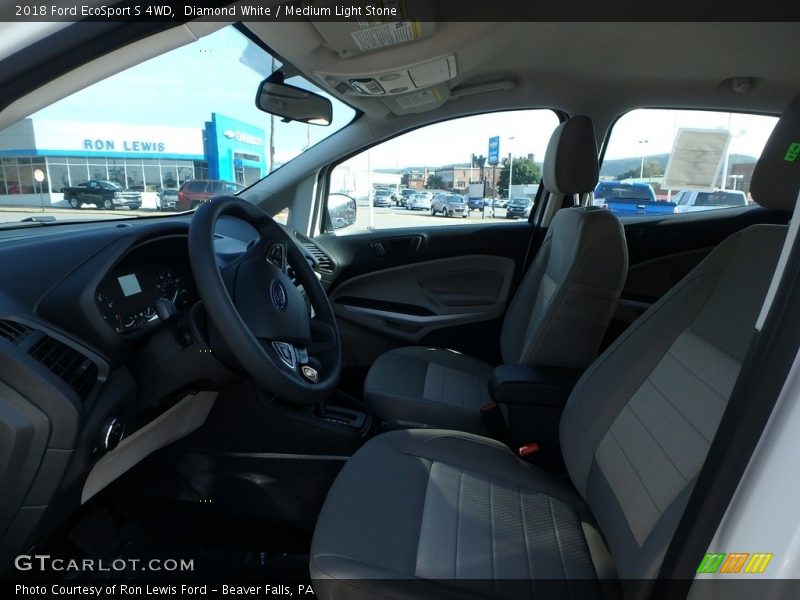 Diamond White / Medium Light Stone 2018 Ford EcoSport S 4WD