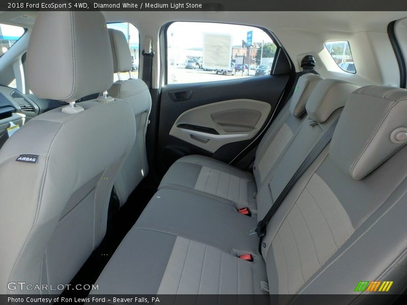 Diamond White / Medium Light Stone 2018 Ford EcoSport S 4WD