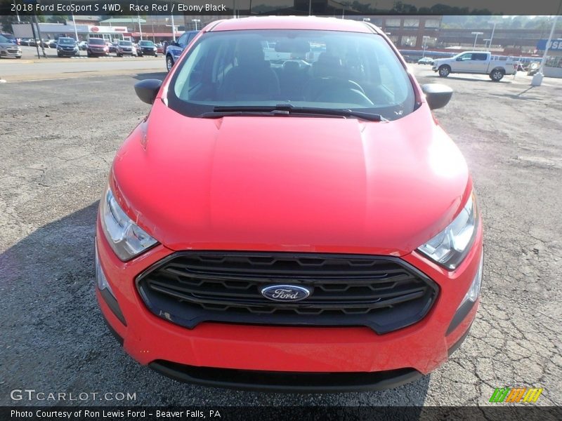 Race Red / Ebony Black 2018 Ford EcoSport S 4WD