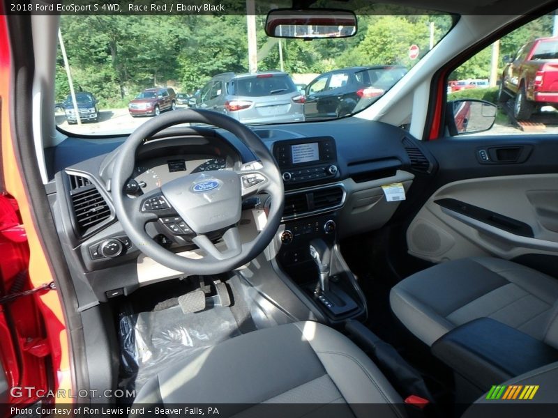 Race Red / Ebony Black 2018 Ford EcoSport S 4WD